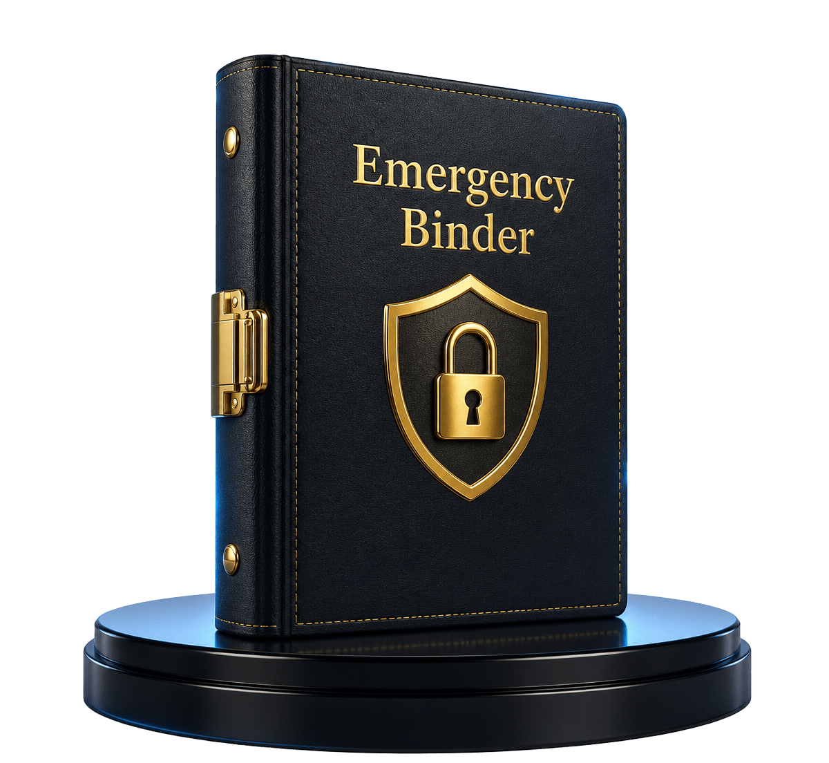 Emergency Binder app shown on a mobile device
